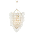Load image into Gallery viewer, Farmhouze Light-Statement Draped Swirled Glass Globe Chandelier-Chandelier-Brass-