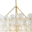 Load image into Gallery viewer, Farmhouze Light-Statement Draped Swirled Glass Globe Chandelier-Chandelier-Brass-