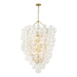 Load image into Gallery viewer, Farmhouze Light-Statement Draped Swirled Glass Globe Chandelier-Chandelier-Brass-