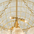 Load image into Gallery viewer, Farmhouze Light-Statement Draped Swirled Glass Globe Chandelier-Chandelier-Brass-