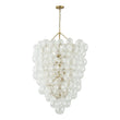 Load image into Gallery viewer, Farmhouze Light-Statement Draped Swirled Glass Globe Chandelier-Chandelier-Brass-