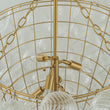 Load image into Gallery viewer, Farmhouze Light-Statement Draped Swirled Glass Globe Chandelier-Chandelier-Brass-