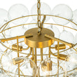 Load image into Gallery viewer, Farmhouze Light-Stunning 9-Light Glass Ball Cluster Bubble Chandelier-Chandelier-Brass-