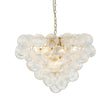 Load image into Gallery viewer, Farmhouze Light-Swirled Glass Globe Brass Cluster Bubble Chandelier-Chandelier-Brass-