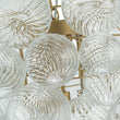 Load image into Gallery viewer, Farmhouze Light-Swirled Glass Globe Brass Cluster Bubble Chandelier-Chandelier-Brass-