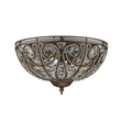 Load image into Gallery viewer, Farmhouze Light-Vintage Bronze Crystal Bowl Flush Mount Ceiling Light-Ceiling Light-Bronze-