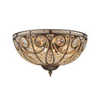 Load image into Gallery viewer, Farmhouze Light-Vintage Bronze Crystal Bowl Flush Mount Ceiling Light-Ceiling Light-Bronze-