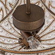 Load image into Gallery viewer, Farmhouze Light-Vintage Bronze Crystal Bowl Semi Flush Ceiling Light-Ceiling Light-Bronze-