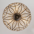 Load image into Gallery viewer, Farmhouze Light-Vintage Bronze Crystal Bowl Semi Flush Ceiling Light-Ceiling Light-Bronze-