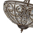 Load image into Gallery viewer, Farmhouze Light-Vintage Bronze Crystal Bowl Semi Flush Ceiling Light-Ceiling Light-Bronze-