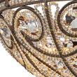 Load image into Gallery viewer, Farmhouze Light-Vintage Bronze Crystal Bowl Semi Flush Ceiling Light-Ceiling Light-Bronze-