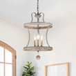 Load image into Gallery viewer, Farmhouze Light-Vintage Distressed 3-Light Metal Lantern Pendant Light-Chandelier-Rusty-