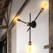 Load image into Gallery viewer, Farmhouze Lighting-Farmhouse 3-Light Black Wall Sconce-Wall Sconce-2 bulbs-