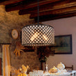 Load image into Gallery viewer, Farmhouze Lighting-Farmhouse 3-Light Crystal Drum Pendant Light-Pendant-Default Title-