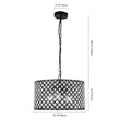 Load image into Gallery viewer, Farmhouze Lighting-Farmhouse 3-Light Crystal Drum Pendant Light-Pendant-Default Title-