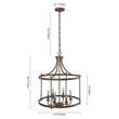 Load image into Gallery viewer, Farmhouze Lighting-Farmhouse Metal Drum Wireframe Pendant Light-Pendant-Default Title-