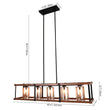 Load image into Gallery viewer, Farmhouze Lighting-Farmhouse Wood Matte Black 5 Light Chandelier-Chandelier-Default Title-
