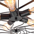 Load image into Gallery viewer, Farmhouze Lighting-Industrial Vintage Semi Flush Mount Ceiling Light-Ceiling Light-Black-