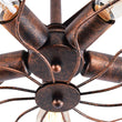 Load image into Gallery viewer, Farmhouze Lighting-Industrial Vintage Semi Flush Mount Ceiling Light-Ceiling Light-Black-