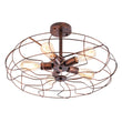 Load image into Gallery viewer, Farmhouze Lighting-Industrial Vintage Semi Flush Mount Ceiling Light-Ceiling Light-Rusty-