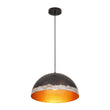 Load image into Gallery viewer, 1-Light Industrial Dark Black Bronze Iron Dome Ktichen Pendant
