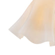 Load image into Gallery viewer, 1-Light Milk White Glass Pleated Twirling Gown Pendant
