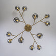 Load image into Gallery viewer, 12-Light Smoked Glass Bubble Branch Semi Flush Mount
