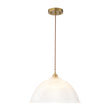 Load image into Gallery viewer, Scandinavian 1-Light Striped Glass Dome Kitchen Pendant
