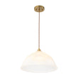 Load image into Gallery viewer, Scandinavian 1-Light Striped Glass Dome Kitchen Pendant

