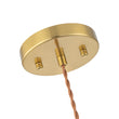 Load image into Gallery viewer, Scandinavian 1-Light Striped Glass Dome Kitchen Pendant
