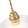 Load image into Gallery viewer, Scandinavian 1-Light Striped Glass Dome Kitchen Pendant
