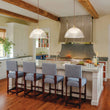 Load image into Gallery viewer, Scandinavian 1-Light Striped Glass Dome Kitchen Pendant
