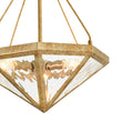 Load image into Gallery viewer, Diamond Rustic Vintage Brass Textured Glass Cage Pendant
