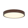 Load image into Gallery viewer, Rustic Walnut Wood Dimmable LED Round Ceiling Light
