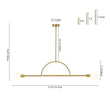 Load image into Gallery viewer, 2-Light Simple Linear Opal Glass Globe Island Chandelier
