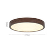 Load image into Gallery viewer, Rustic Walnut Wood Dimmable LED Round Ceiling Light
