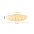 Load image into Gallery viewer, Mid-century White Silk Flush Mount Light
