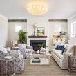 Load image into Gallery viewer, Mid-century White Silk Flush Mount Light
