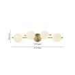 Load image into Gallery viewer, 4-Light Layered Linear Frosted Glass Globe Vanity Wall Lamp
