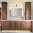 Load image into Gallery viewer, 4-Light Layered Linear Frosted Glass Globe Vanity Wall Lamp
