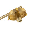 Load image into Gallery viewer, 8-Light Sputnik Artisan Water Glass Oval Globe Brass Semi Flush
