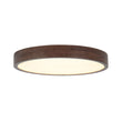 Load image into Gallery viewer, Rustic Walnut Wood Dimmable LED Round Ceiling Light
