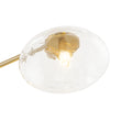 Load image into Gallery viewer, 8-Light Sputnik Artisan Water Glass Oval Globe Brass Semi Flush
