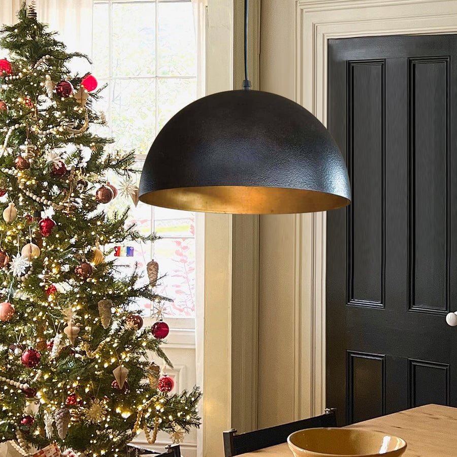 Modern Farmhouse Oversized Dome Pendant