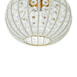 Load image into Gallery viewer, Vintage Luxe 1-Light Faceted Crystal Sphere Cage Semi Flush
