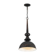 Load image into Gallery viewer, French Vintage 1-Light Weathered Metal Dome Kitchen Pendant
