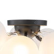 Load image into Gallery viewer, White Glass Globe Cluster Bubble Semi-Flush Mount
