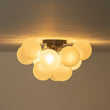 Load image into Gallery viewer, White Glass Globe Cluster Bubble Semi-Flush Mount
