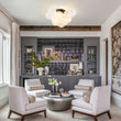 Load image into Gallery viewer, White Glass Globe Cluster Bubble Semi-Flush Mount
