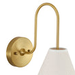 Load image into Gallery viewer, Boho Farmhouse Single Beige Fabric Goose Arm Wall Light
